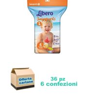 Libero Swimpants Mare Piscina Small (7-12 Kg) - 6x6pz = 36 pannolini - immagine 2