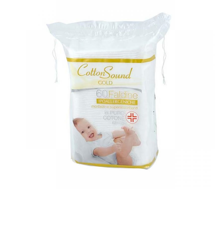 FALDINE BABY IPOALLERGENICHE 60PZ - CARTONE DA 12 CONFEZIONI - Cotton Sound