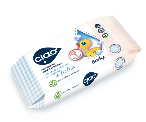 Ciao Baby Salviette Igienizzanti Antibatteriche - 12x72pz