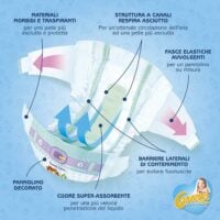 Carezza Pannolini Baby Comfort (7-18 Kg) - 4x36pz = 144 pannolini - immagine 2