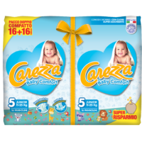 Carezza Pannolini Baby Comfort (11-25 Kg) - 5x32pz = 160 pannolini - immagine 3