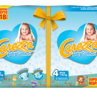 Carezza Pannolini Baby Comfort (7-18 Kg) - 4x36pz = 144 pannolini - immagine 3