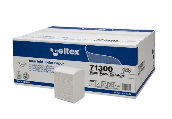 Celtex Multi Pack Comfort Carta Igienica Interfogliata 2 veli - 8750 fogli