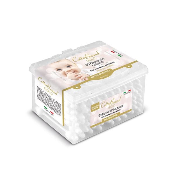 Cotton Sound Bastoncini Cotonati per Bambini (Biodegradabili) - 90pz