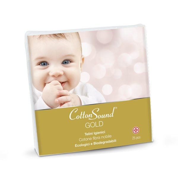 Cotton Sound Telini Igienici Ipoallergenici in Cotone Idrofilo (40x80cm) - 25pz