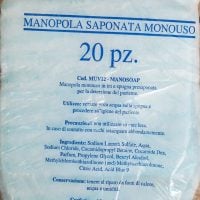 Manosoap Manopola Monouso Sagomata e Saponata - 5x20pz = 100 manopole - immagine 2