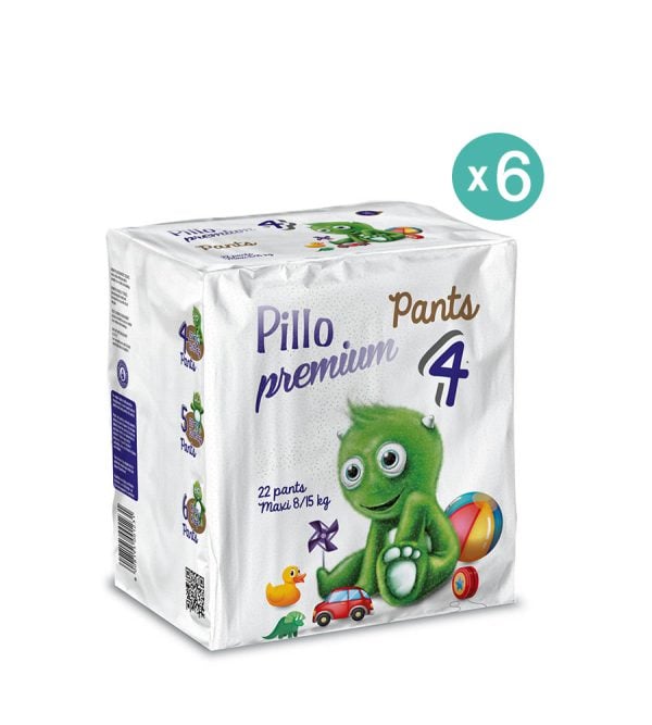Pillo Premium Pants Maxi (8-15 Kg) - 6x22pz = 132 pannolini a mutandina