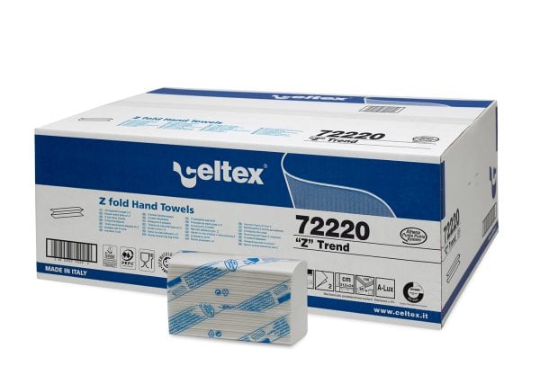 Celtex Z Trend Asciugamani Piegati 2 veli Pura Cellulosa - 3750 asciugamani