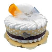 Torta Pannolini 1 Piano Elegance - immagine 2