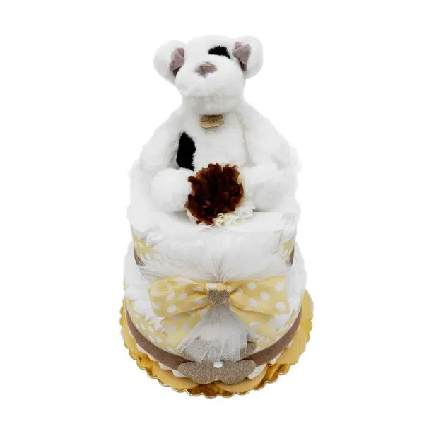 Torta Pannolini 2 Piani Noopy Dog