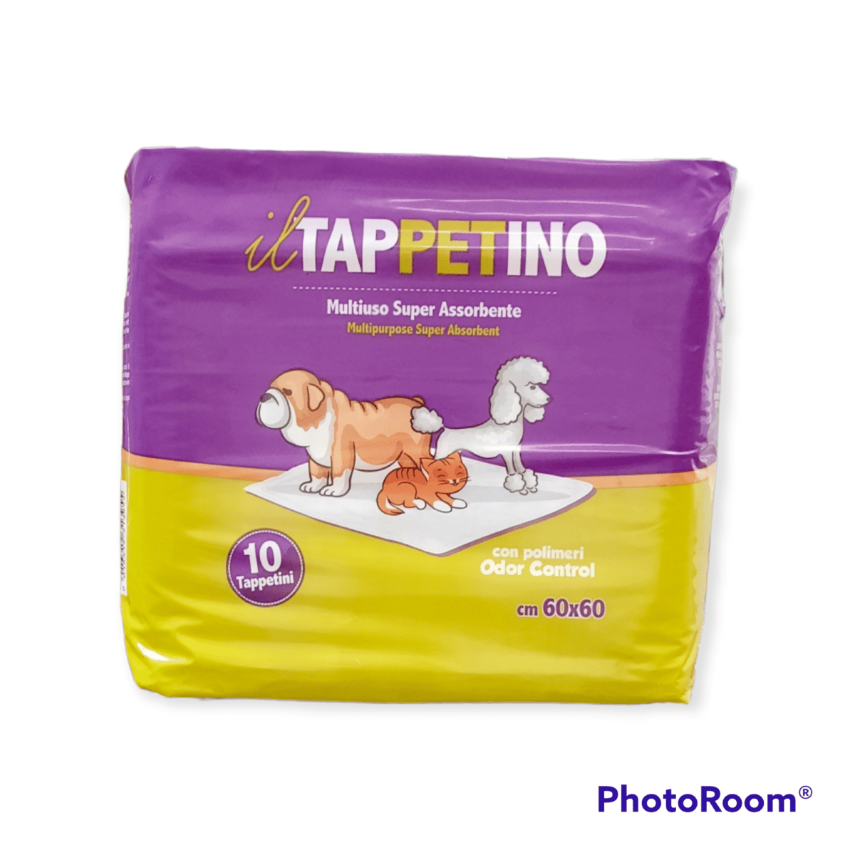 IL TAPPETINO Tappetini Assorbenti per Cani e Gatti 60x60 9x10 pz