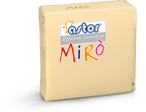 MIRO' Tovaglioli38x38 2 veli Microgoffrati Avorio 40 pz.