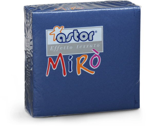 MIRO' Tovaglioli 38x38 2 veli Microgoffrati Blu 40 pz.