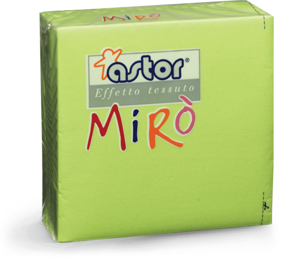 MIRO' Tovaglioli 38x38 2 veli Microgoffrati Verde Cedro 40 pz.