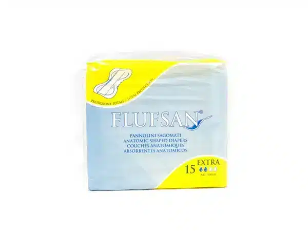 FLUFSAN Pannolini Sagomati EXTRA ( 2 gocce) - 6x15 = 90 pannolini