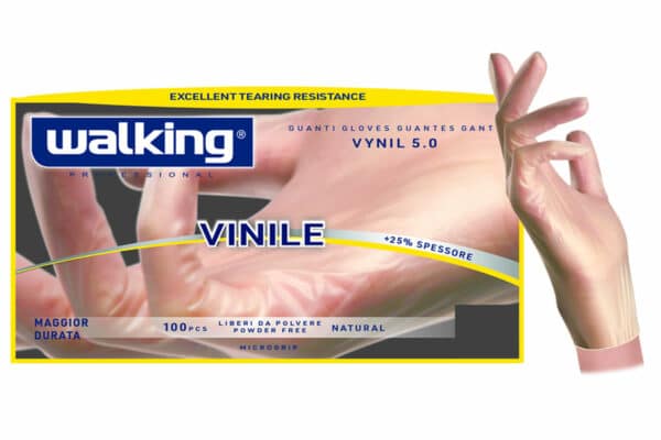 Walking Guanti in Vinile (Small) - 100 pz.