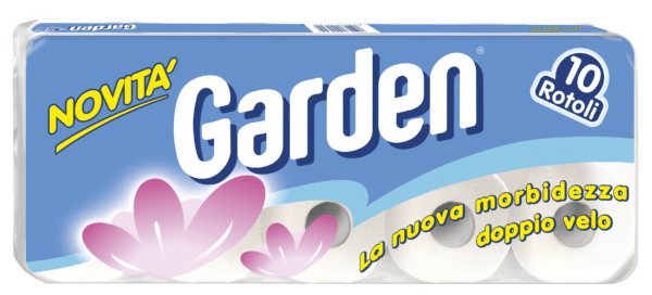 Carta Igienica GARDEN 2 Veli Bianca 10 Rotoli ( 10 conf.x 10 rotoli = 100 rotoli totali)