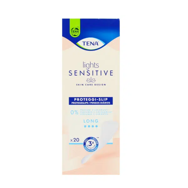 TENA Lights Sensitive Long Proteggi-Slip 20 pz. ( 4 conf. x 20 pz. = Totale 80 Salva-Slip )