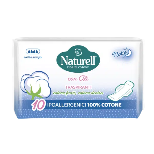 Naturell Assorbenti Ipoallergenici Notte Ali - 18x10pz = 180 assorbenti