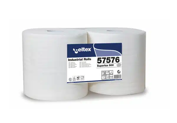CELTEX Rotoli Industriali Pura cellulosa 3 veli 2 Rotoli (500 Strappi)