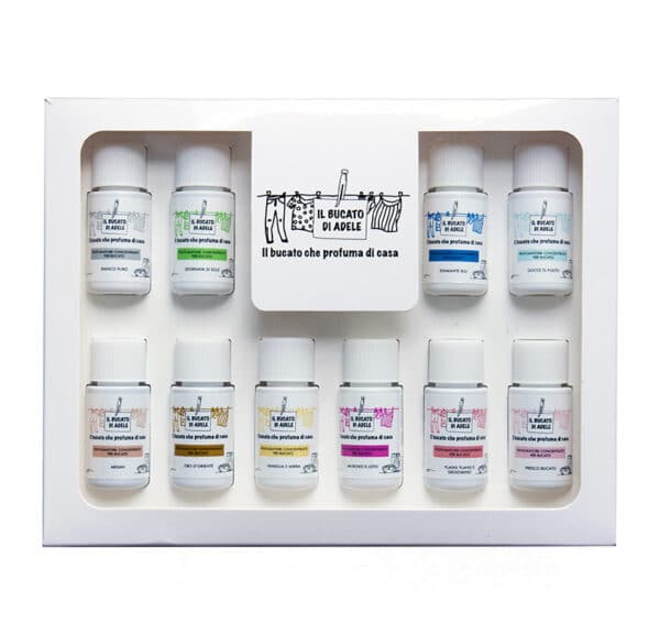 Il Bucato di Adele Profumatori Bucato Cofanetto da 10 Fragranze da 20 ml.