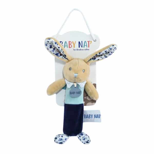 Dou Dou et Compagnie Sonaglio Squeak Coniglietto Blu