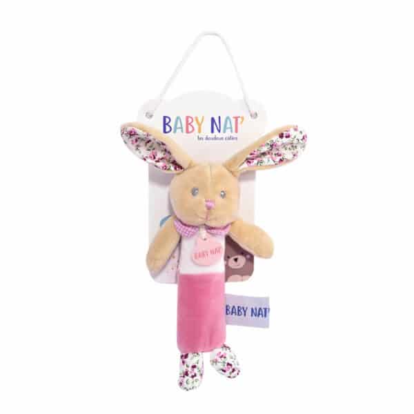 Dou Dou et Compagnie Sonaglio Squeak Coniglietta Rosa