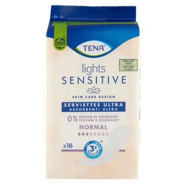 tena lights sensitive normal 16