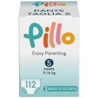 PILLO Pannolini ENJOY Pants Taglia Junior 11-16 Kg. 28 Pz. ( 4x28 = 112 Pannolini ) - immagine 2