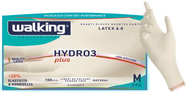 Walking Guanti Lattice Hydro 3 Plus Senza Polvere ( Medium) - 100 pz.