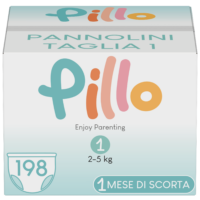 PILLO Pannolini ENJOY Taglia New Born 2-5 Kg. 33 pz. ( 6x33 = 198 pannolini) - immagine 2