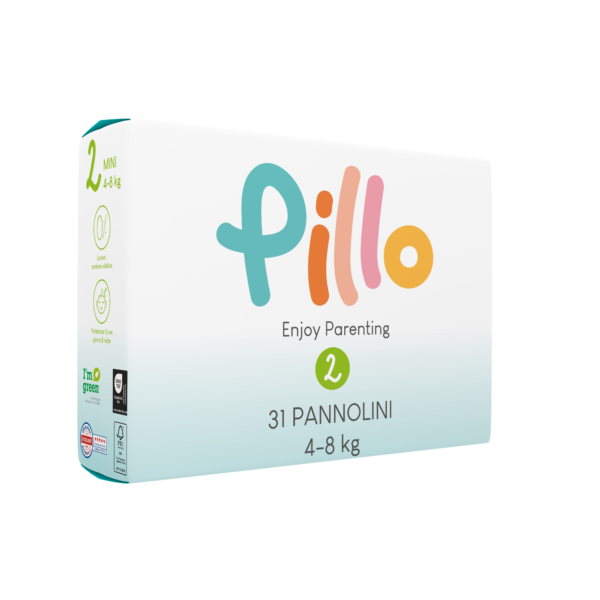 PILLO Pannolini ENJOY MINI 4-8 Kg. 31 pz. ( 6x31 = 186 pannolini)